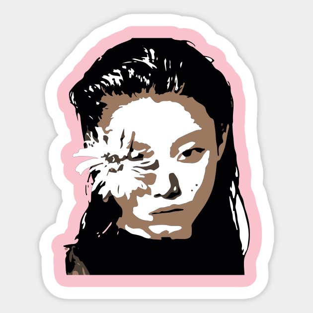 girly girl flower design Sticker by vellouz55